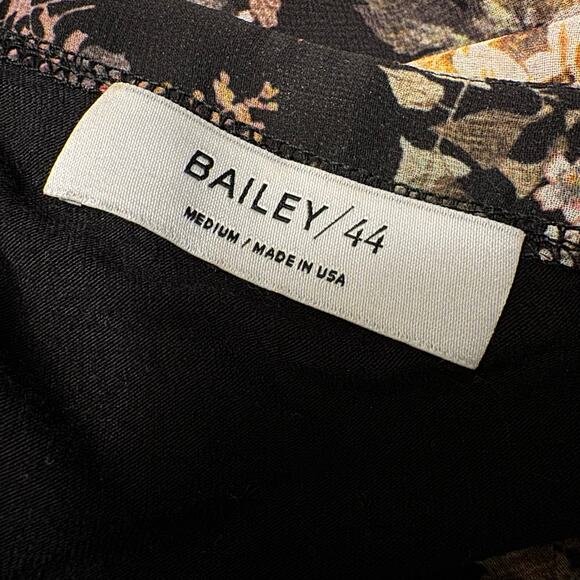 Bailey 44 Floral Cold Shoulder Halter Blouse Romantic Women Size Medium Coquette - Picture 2 of 13